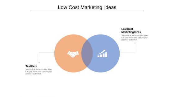 Low Cost Marketing Ideas Ppt PowerPoint Presentation Infographics Skills Cpb