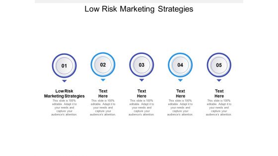 Low Risk Marketing Strategies Ppt PowerPoint Presentation Styles Files Cpb Pdf