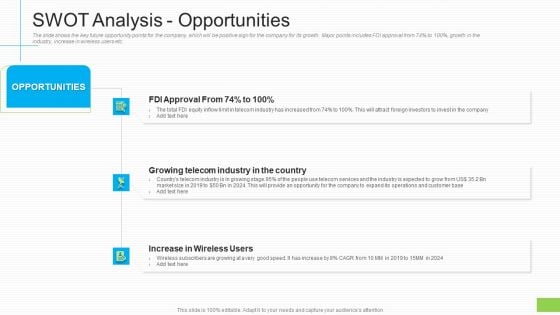 Lowering Sales Revenue A Telecommunication Firm Case Competition SWOT Analysis Opportunities Rules PDF