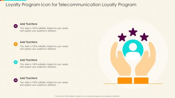 Loyalty Program Icon For Telecommunication Loyalty Program Clipart PDF