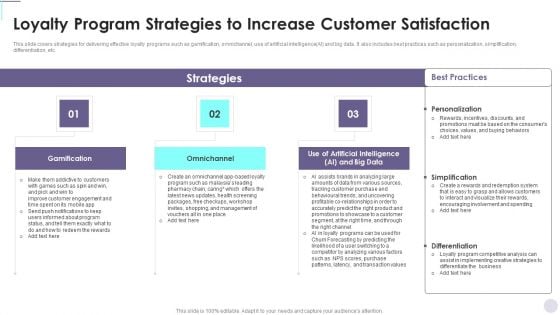 Loyalty Program Strategies To Increase Customer Satisfaction Consumer Contact Point Guide Sample PDF