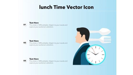 Lunch Time Vector Icon Ppt PowerPoint Presentation Gallery Designs PDF