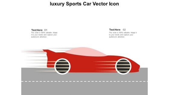 Luxury Sports Car Vector Icon Ppt PowerPoint Presentation File Design Ideas PDF