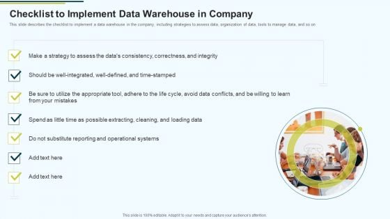 MIS Checklist To Implement Data Warehouse In Company Ppt PowerPoint Presentation Infographic Template Model PDF MIS Checklist To Implement Data Warehouse In Company Ppt PowerPoint Presentation Infographic Template Model PDF