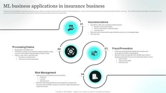 ML Business Applications In Insurance Business Introduction PDF