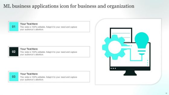 ML Business Applications Ppt PowerPoint Presentation Complete Deck With Slides