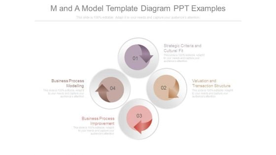 M And A Model Template Diagram Ppt Examples