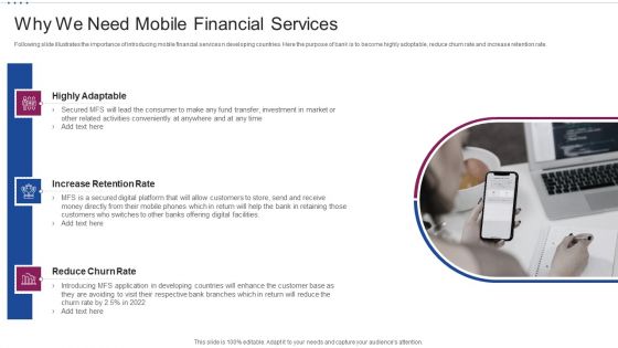 M Banking System Improving Consumer Why We Need Mobile Financial Services Demonstration PDF