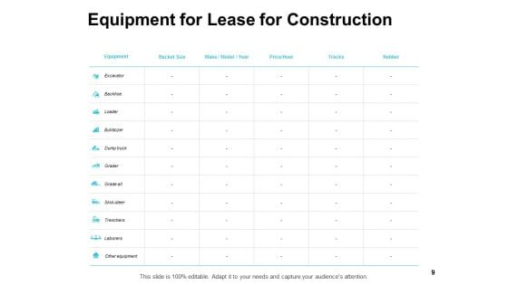Machinery And Equipment For Construction Proposal Template Ppt PowerPoint Presentation Complete Deck With Slides