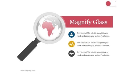 Magnify Glass Ppt PowerPoint Presentation Slides Gridlines