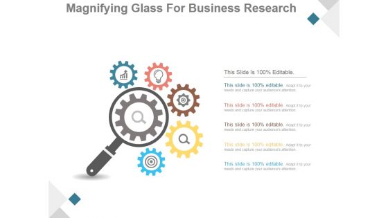 Magnifying Glass For Business Research Ppt PowerPoint Presentation Styles