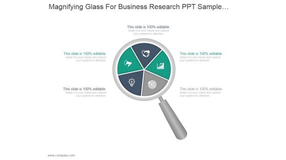 Magnifying Glass For Business Research Ppt PowerPoint Presentation Topics