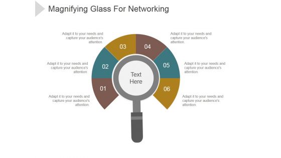 Magnifying Glass For Networking Ppt PowerPoint Presentation Templates