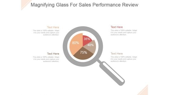 Magnifying Glass For Sales Performance Review Ppt PowerPoint Presentation Model