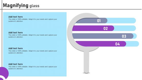 Magnifying Glass Inbound And Outbound Marketing Tactics For Start Ups To Drive Business Clipart PDF