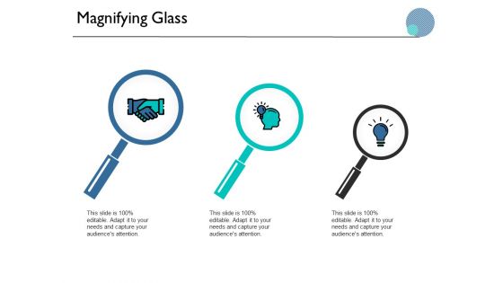 Magnifying Glass Marketing Business Ppt PowerPoint Presentation File Slides