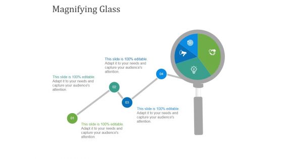 Magnifying Glass Ppt PowerPoint Presentation Diagram Graph Charts