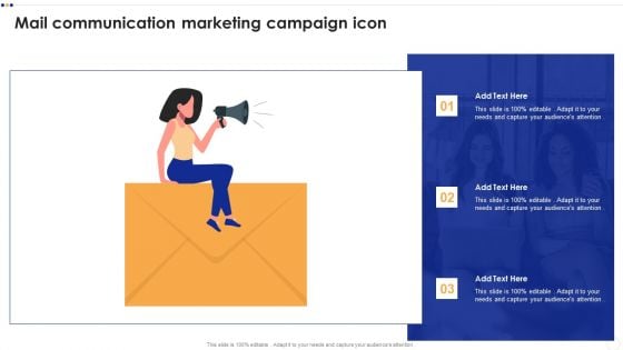 Mail Communication Marketing Campaign Icon Brochure PDF