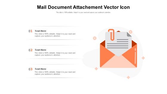 Mail Document Attachment Vector Icon Ppt PowerPoint Presentation Inspiration Introduction PDF