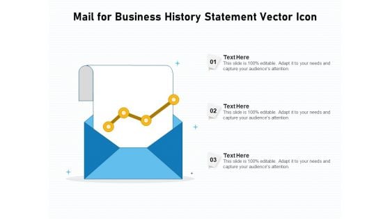 Mail For Business History Statement Vector Icon Ppt PowerPoint Presentation Layouts Information PDF