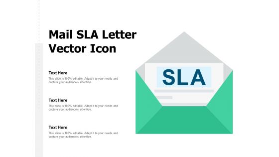 Mail SLA Letter Vector Icon Ppt PowerPoint Presentation Professional Template