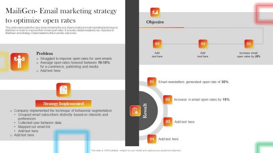 Mailigen Email Marketing Strategy To Optimize Open Rates Elements PDF