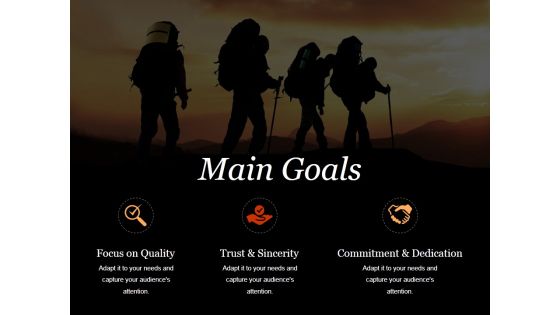 Main Goals Ppt PowerPoint Presentation Professional Example File