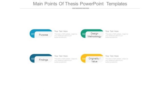 Main Points Of Thesis Powerpoint Templates