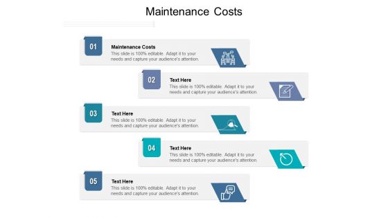 Maintenance Costs Ppt PowerPoint Presentation Professional Example File Cpb Pdf