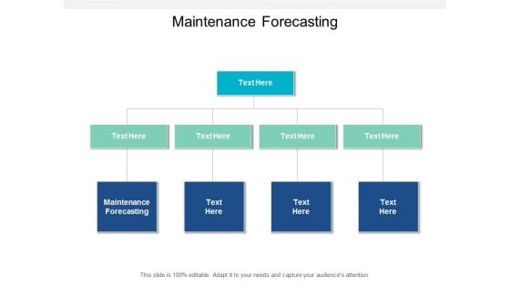 Maintenance Forecasting Ppt PowerPoint Presentation Infographic Template Slideshow Cpb