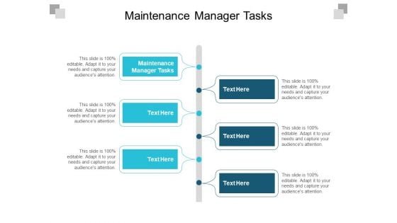 Maintenance Manager Tasks Ppt PowerPoint Presentation Layouts Designs Download Cpb