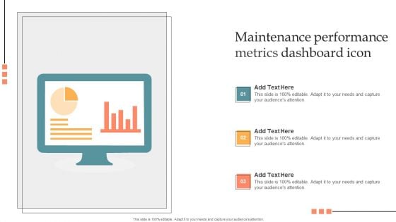 Maintenance Performance Metrics Dashboard Icon Inspiration PDF