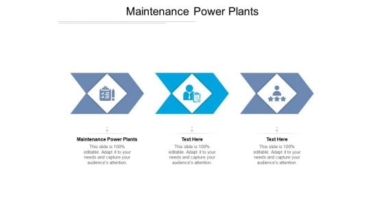 Maintenance Power Plants Ppt PowerPoint Presentation Ideas Cpb Pdf