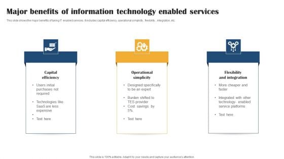 Major Benefits Of Information Technology Enabled Services Brochure PDF Major Benefits Of Information Technology Enabled Services Brochure PDF
