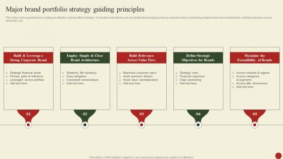 Major Brand Portfolio Strategy Guiding Principles Introduction PDF Major Brand Portfolio Strategy Guiding Principles Introduction PDF