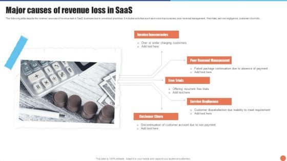 Major Causes Of Revenue Loss In Saas Sample PDF