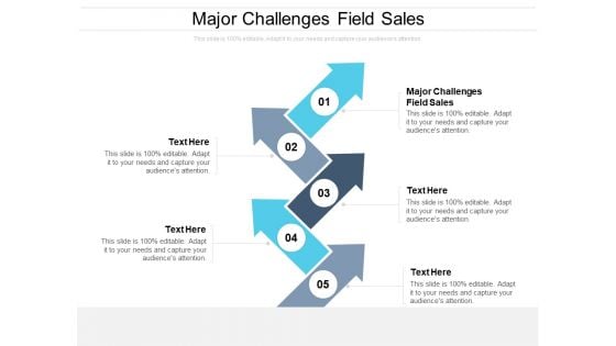 Major Challenges Field Sales Ppt PowerPoint Presentation Show Graphic Images Cpb Pdf