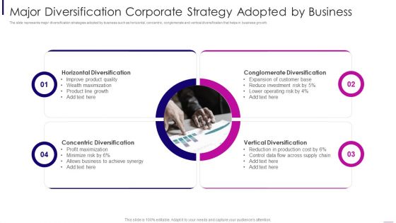 Major Diversification Corporate Strategy Adopted By Business Elements PDF