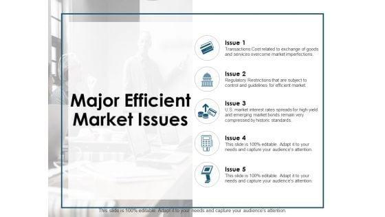 Major Efficient Market Issues Ppt PowerPoint Presentation Infographic Template Infographics