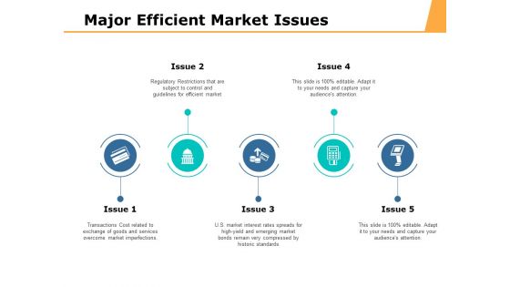 Major Efficient Market Issues Ppt PowerPoint Presentation Model Aids