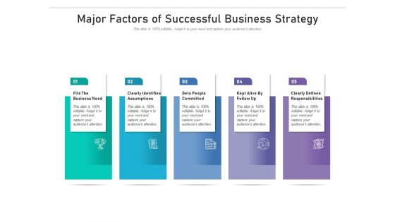 Major Factors Of Successful Business Strategy Ppt PowerPoint Presentation Outline Example File PDF