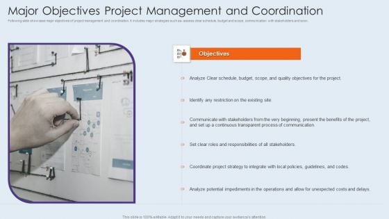 Major Objectives Project Management And Coordination Guidelines PDF Major Objectives Project Management And Coordination Guidelines PDF