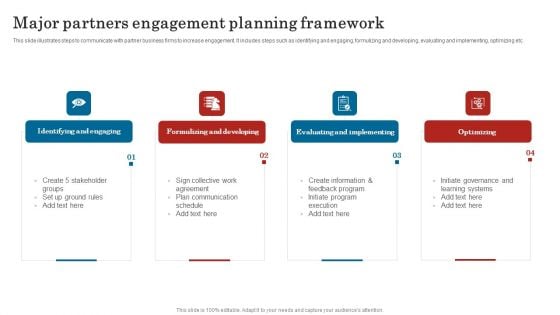 Major Partners Engagement Planning Framework Download PDF Major Partners Engagement Planning Framework Download PDF