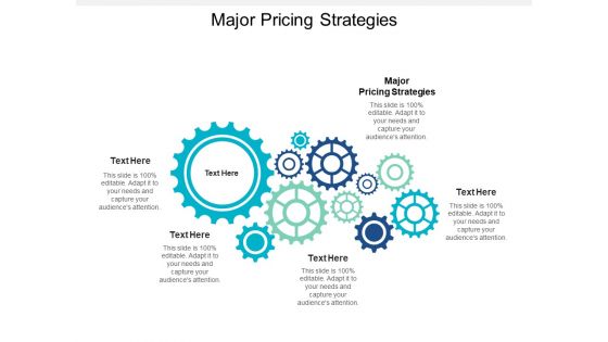 Major Pricing Strategies Ppt PowerPoint Presentation Model Ideas Cpb