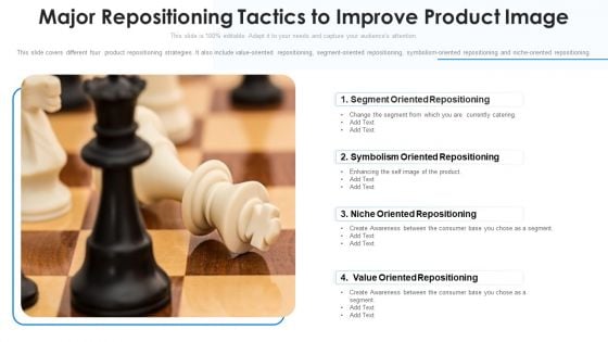 Major Repositioning Tactics To Improve Product Image Ppt Outline Gridlines PDF