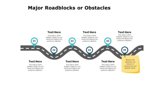 Major Roadblocks Or Obstacles Ppt PowerPoint Presentation Infographics Outfit