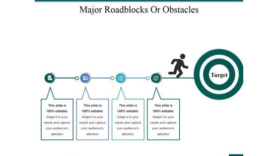Major Roadblocks Or Obstacles Ppt PowerPoint Presentation Pictures Skills