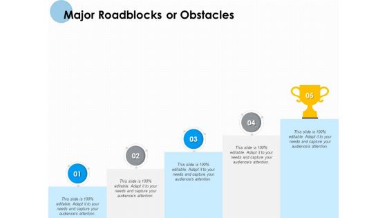 Major Roadblocks Or Obstacles Ppt PowerPoint Presentation Professional Microsoft