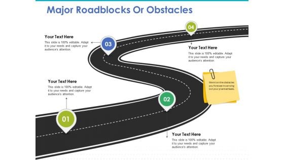 Major Roadblocks Or Obstacles Ppt PowerPoint Presentation Slides Background Images