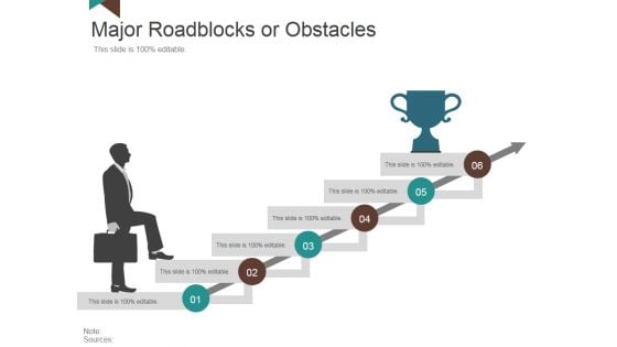 Major Roadblocks Or Obstacles Template 2 Ppt PowerPoint Presentation Inspiration Design Templates